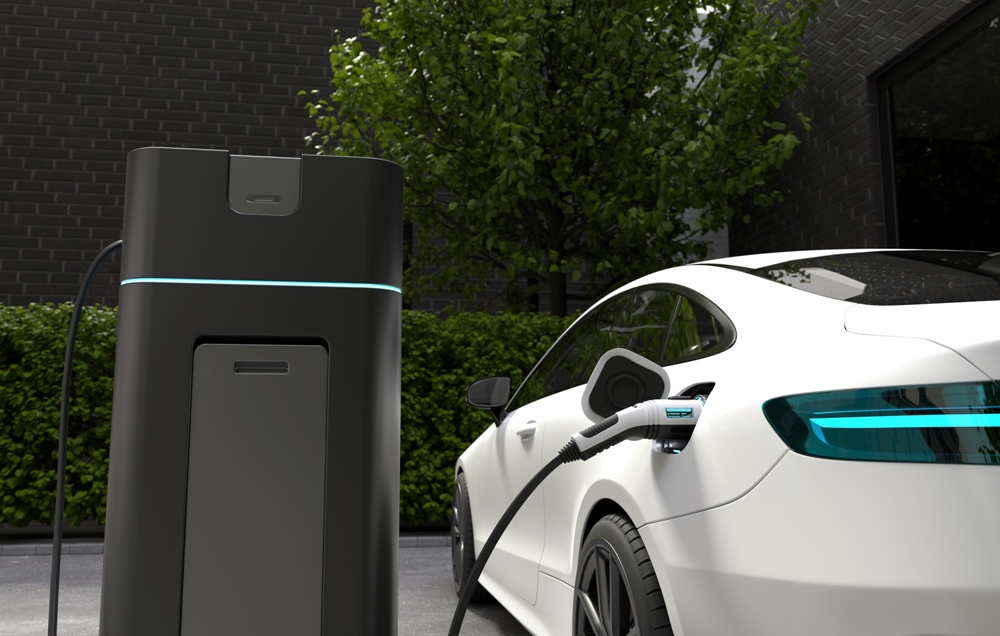 Electric car charging at home, Clean energy filling technology