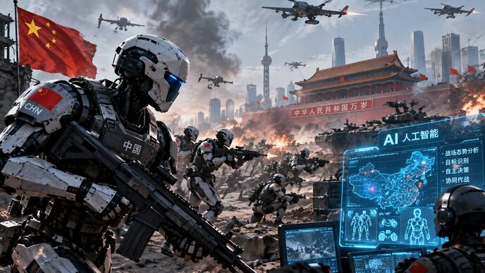 China,War,,Humanoid,Robots,,Ai