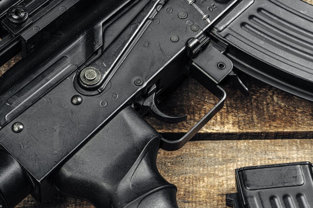 Russian,Automatic,Rifle,Ak-47,Close,Up,,Military,Weapon